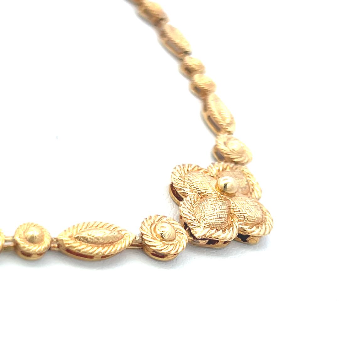 Van Cleef & Arpels Collier à maillons en or jaune 18 carats avec papier d'évaluation en vente 2