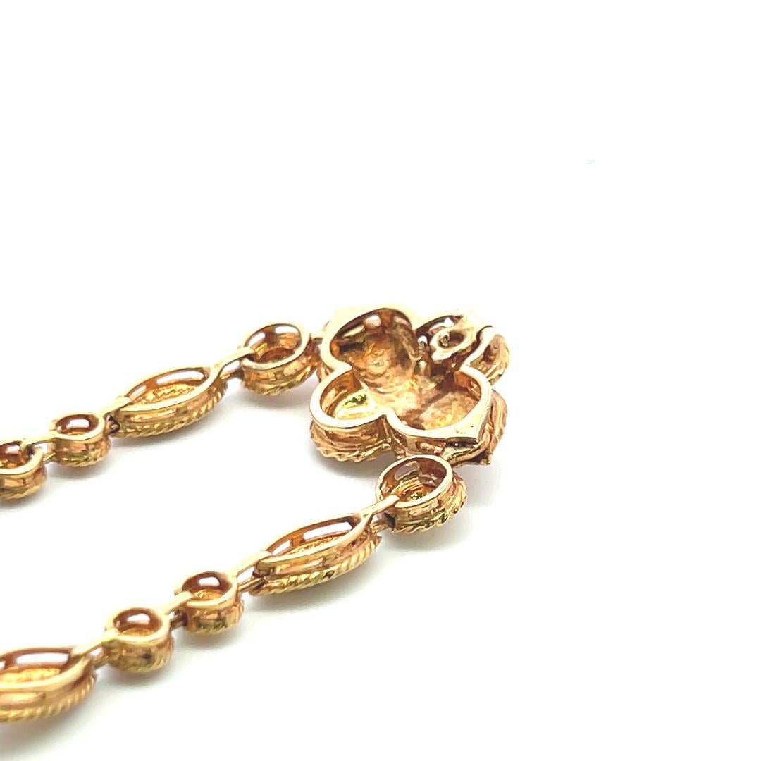 Van Cleef & Arpels Collier à maillons en or jaune 18 carats avec papier d'évaluation en vente 4