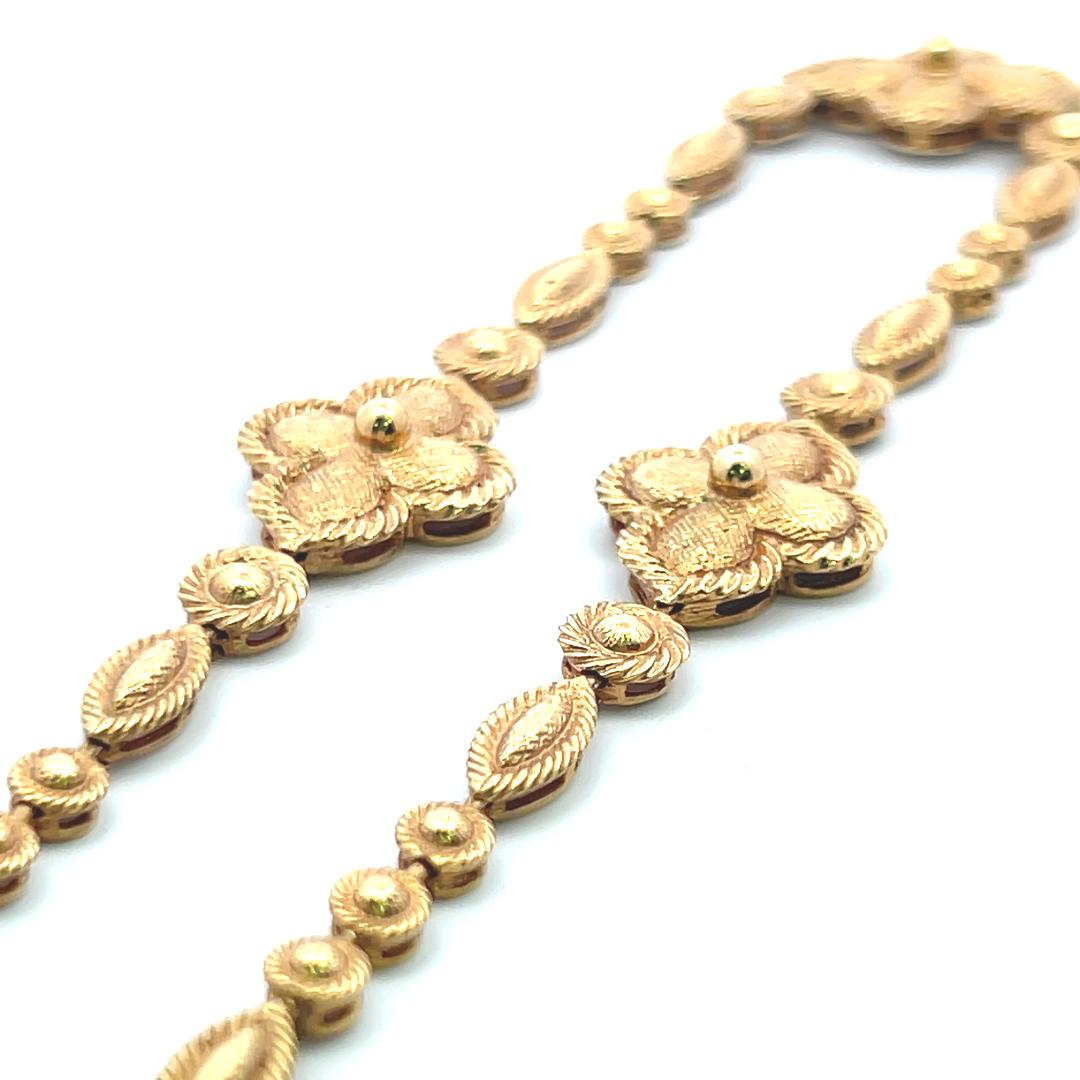 Van Cleef & Arpels Collier à maillons en or jaune 18 carats avec papier d'évaluation en vente 5
