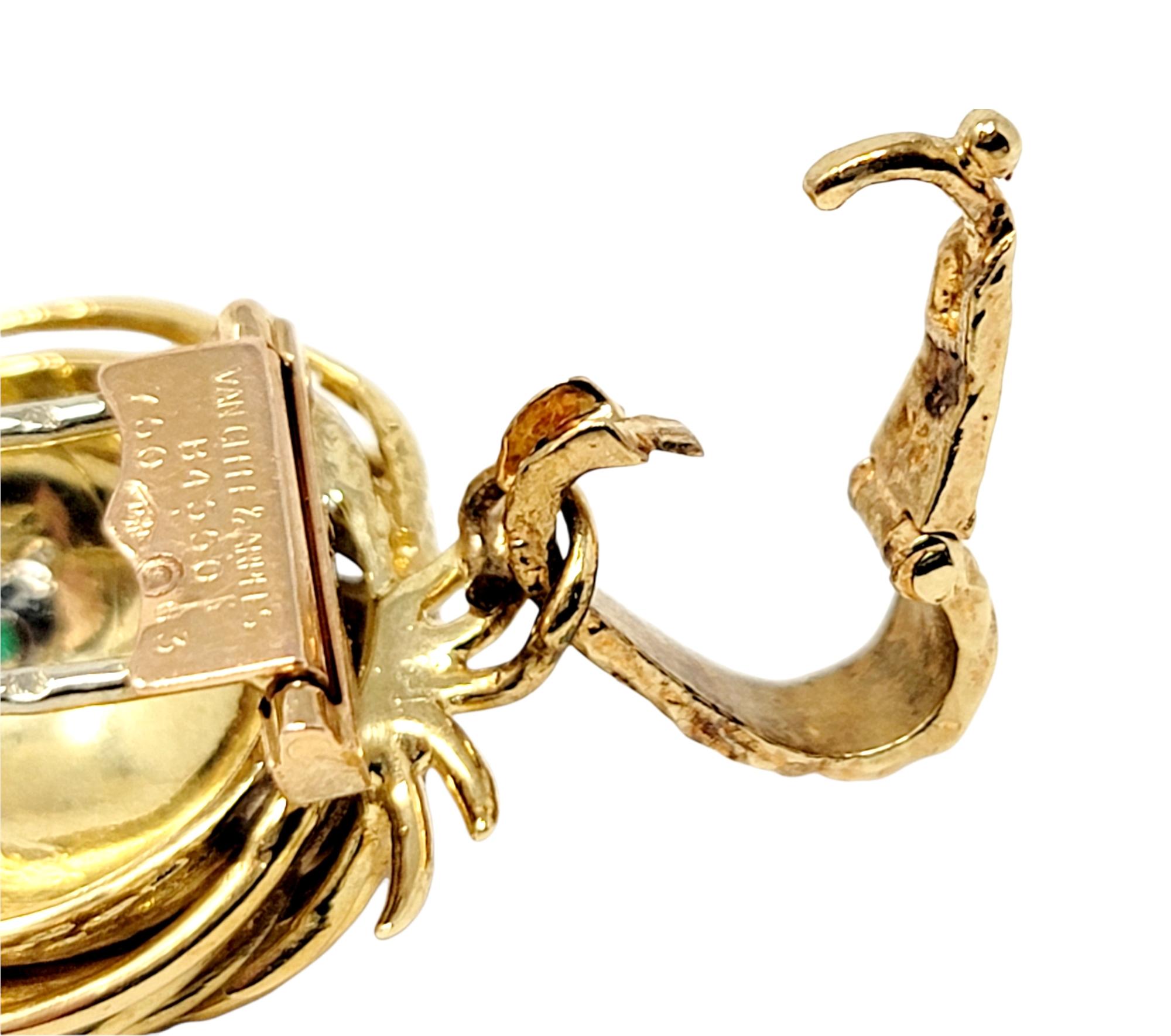 Van Cleef & Arpels Broche/pendentif lion en or jaune 18 carats avec diamants 10
