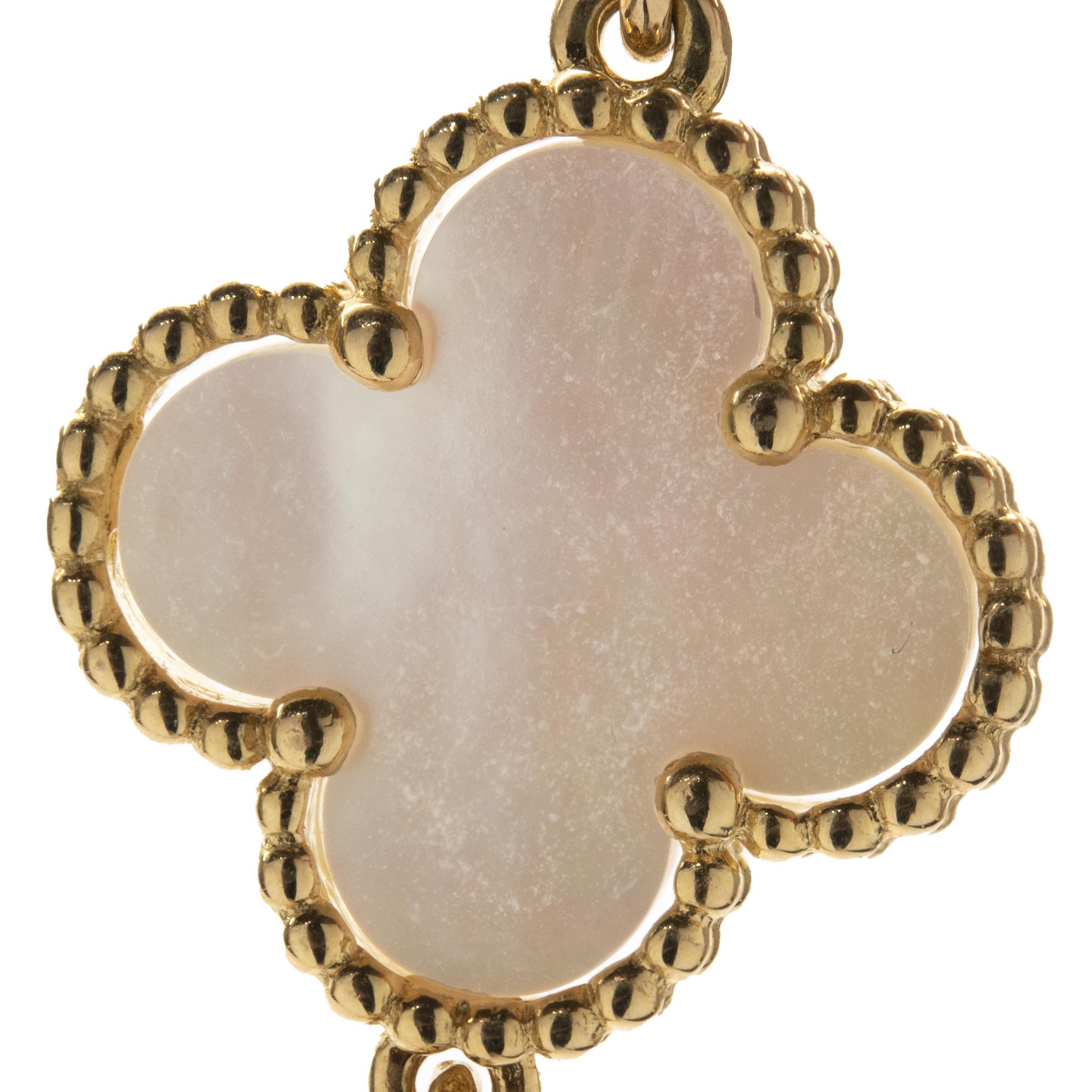 Designer: Van Cleef & Arpels
Material: 18K yellow gold
Weight:  25.91 grams
Dimensions: necklace measures 18-inches long
