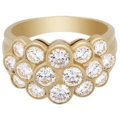 Van Cleef 
Arpels 18 Karat Yellow Gold Pavé Diamond Ring