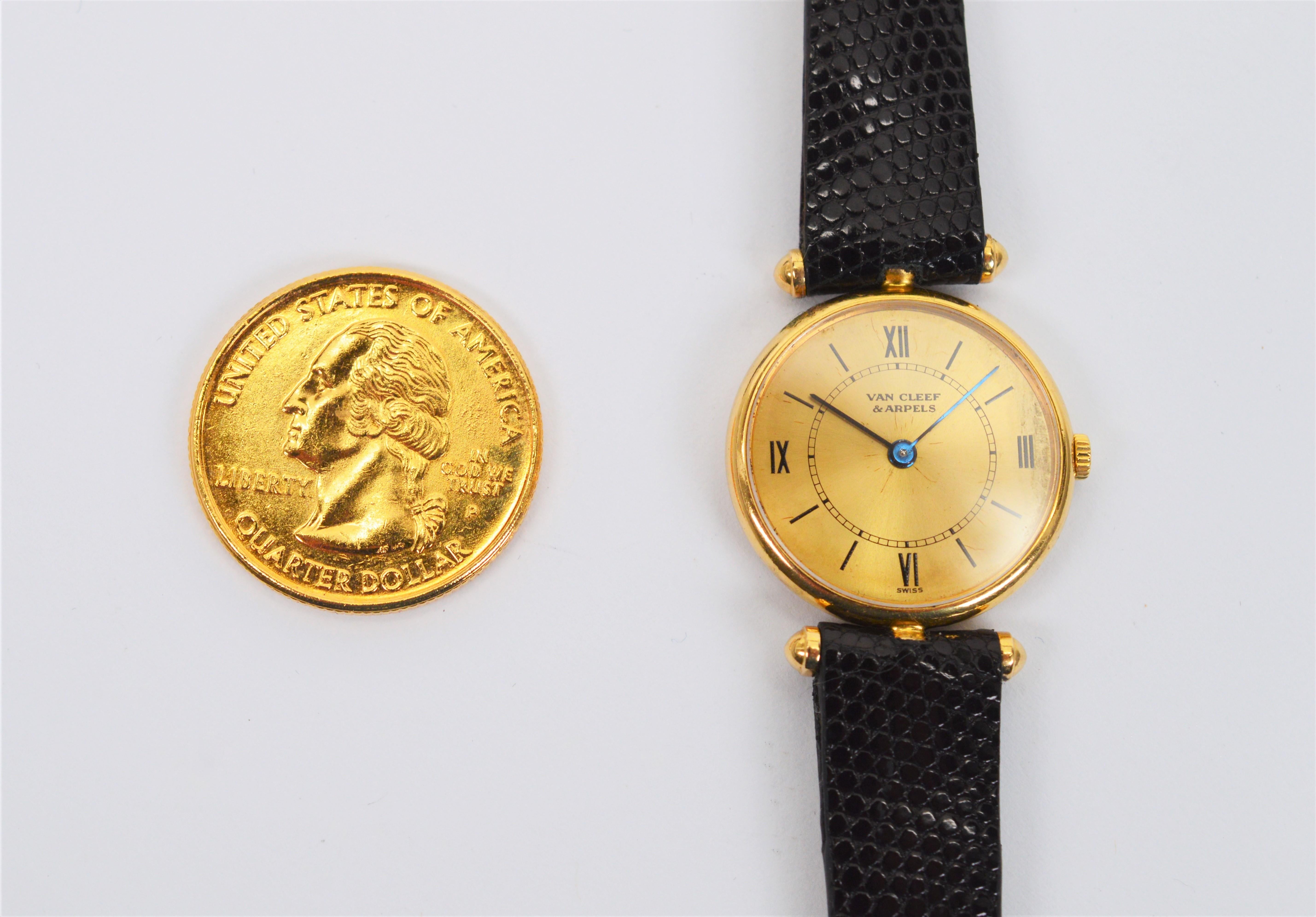 Van Cleef & Arpels Montre-bracelet Piaget en or jaune 18 carats pour femmes 2