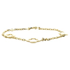 Van Cleef & Arpels 18 Karat Gelbgold Armband mit drei Motiven im Alhambra-Schliff