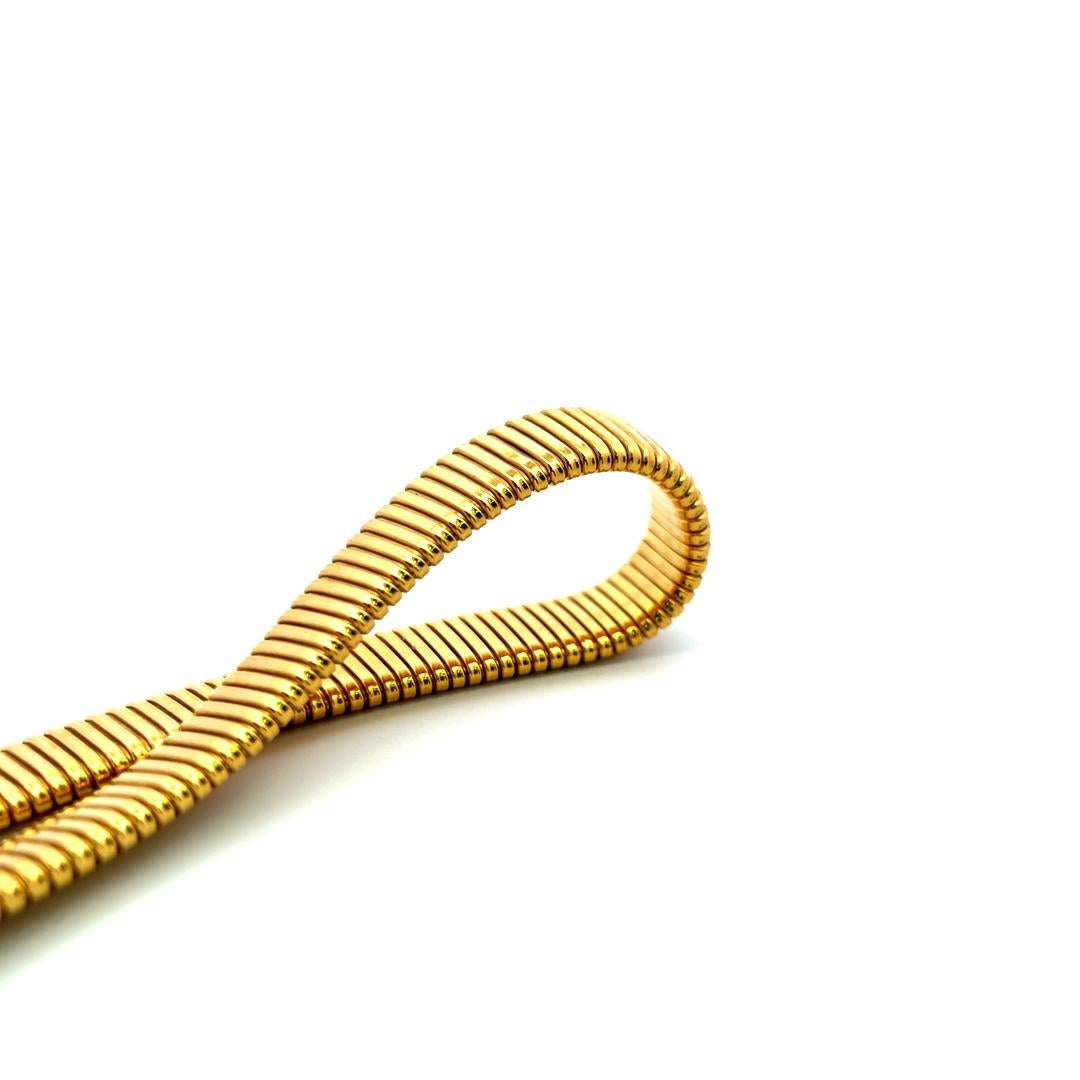 Van Cleef & Arpels - Collana girocollo Tubogas in oro giallo 18 carati in vendita 6