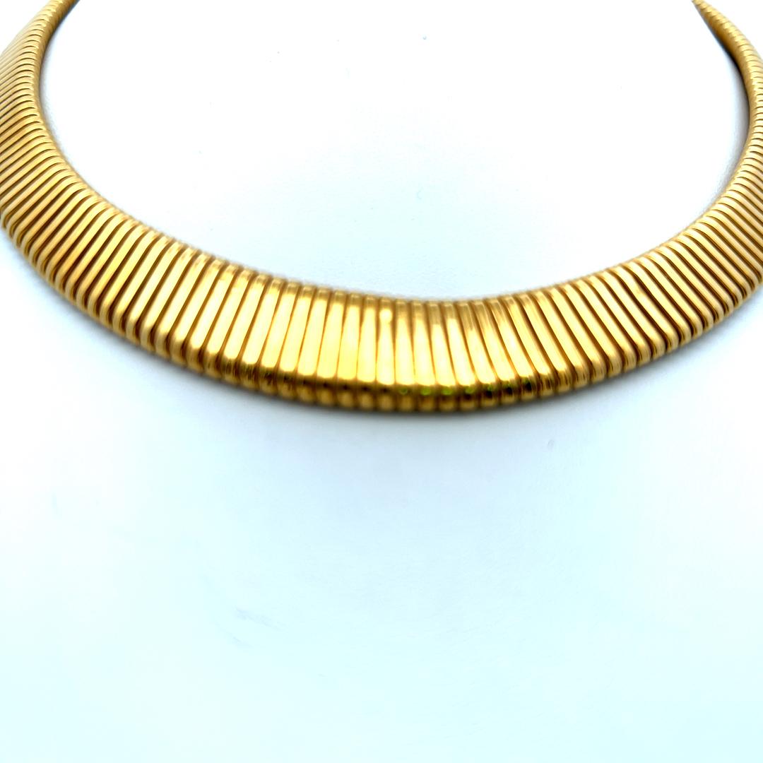 Van Cleef & Arpels - Collana girocollo Tubogas in oro giallo 18 carati in vendita 1