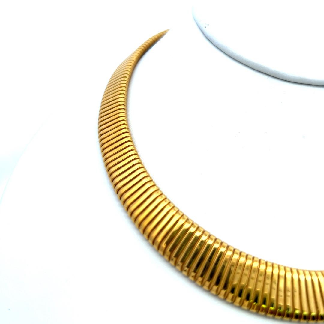 Van Cleef & Arpels - Collana girocollo Tubogas in oro giallo 18 carati in vendita 2