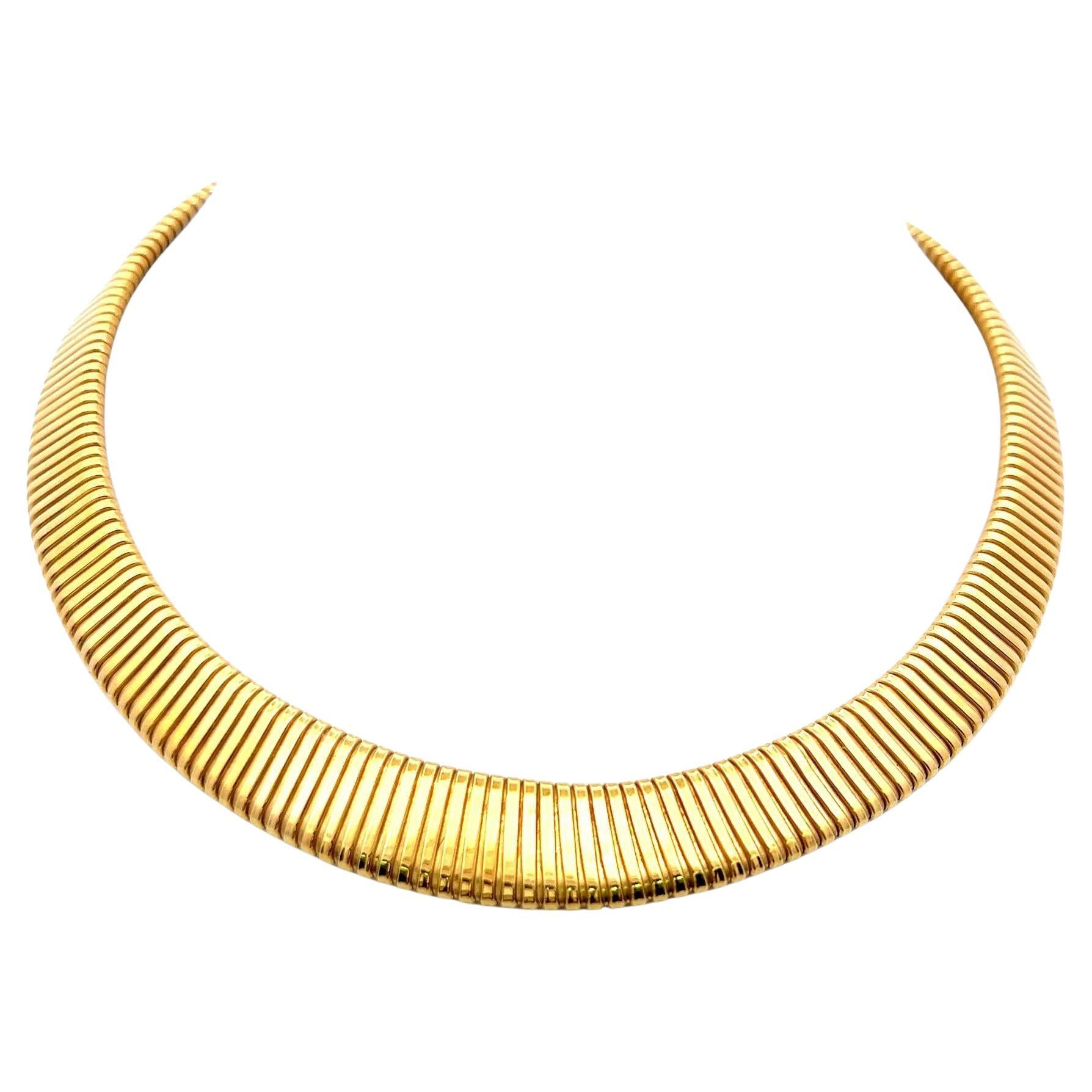 Van Cleef & Arpels - Collana girocollo Tubogas in oro giallo 18 carati