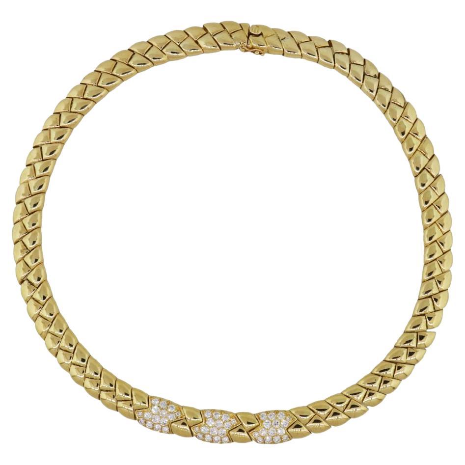 Van Cleef & Arpels Choker Necklace 18K Yellow Gold  For Sale