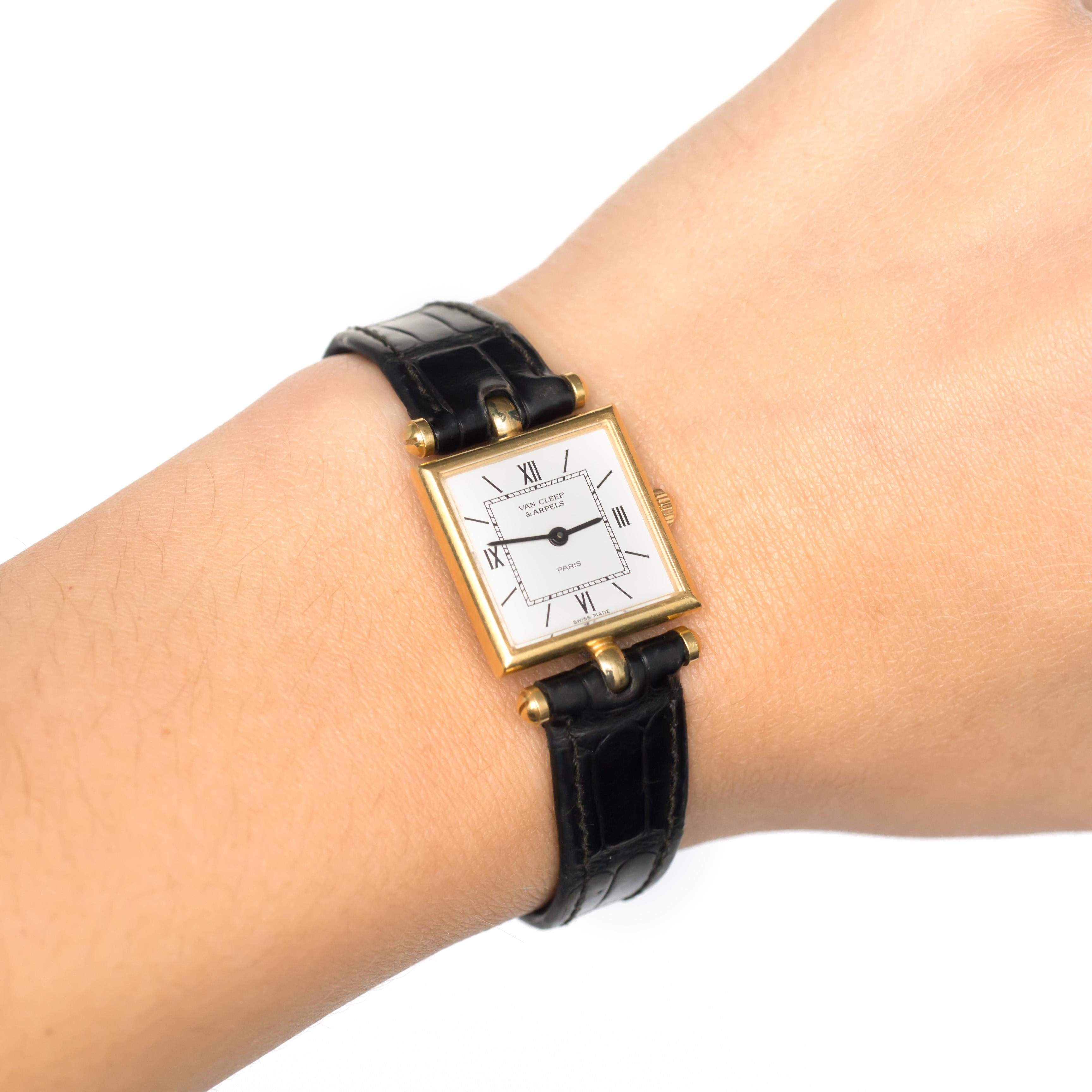 Van Cleef & Arpels 18 Karat Yellow Gold Wrist Watch, 1970 1