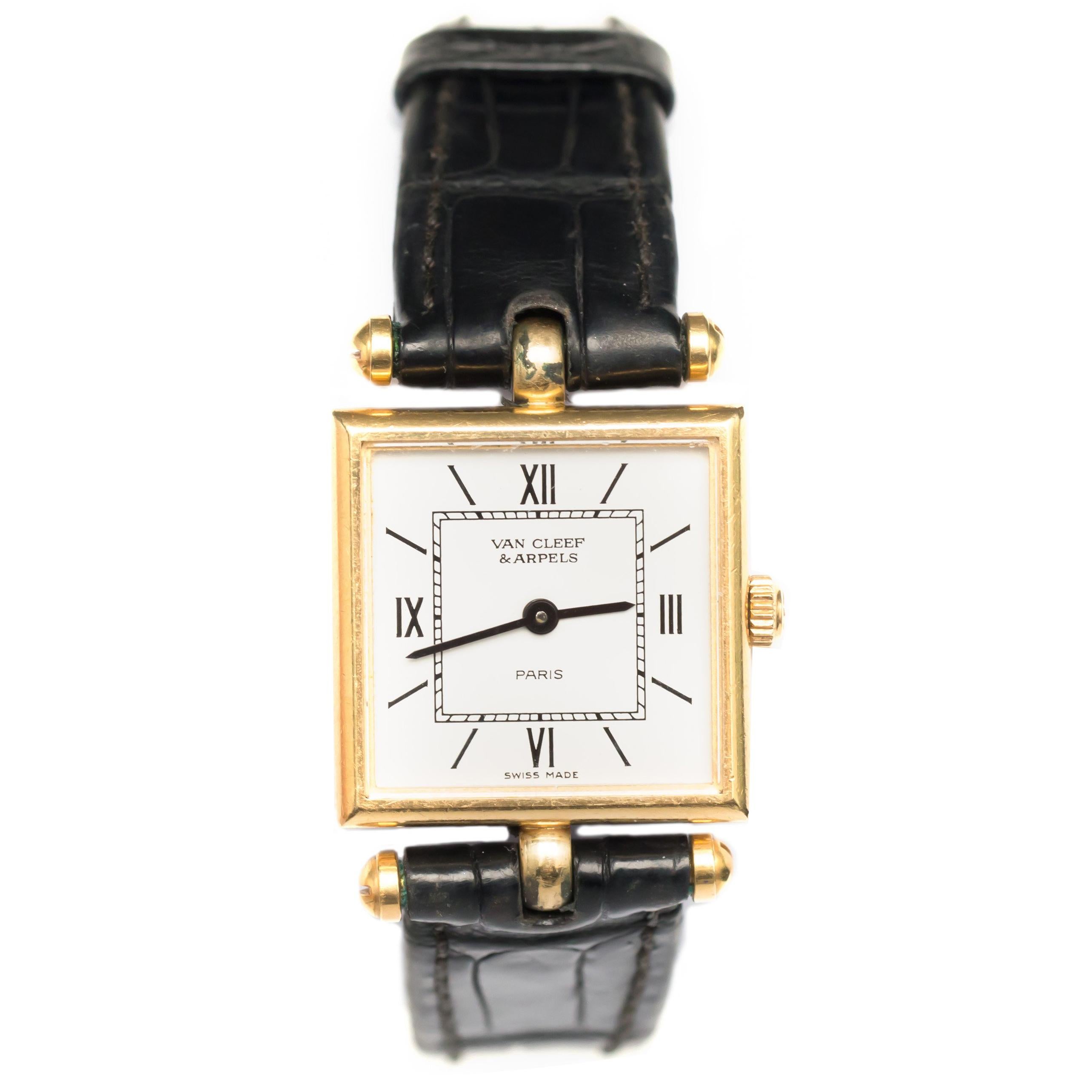 Van Cleef & Arpels 18 Karat Yellow Gold Wrist Watch, 1970