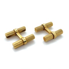 Van Cleef & Arpels 18 Karat Yellow Interchangeable Baton Cufflink Set