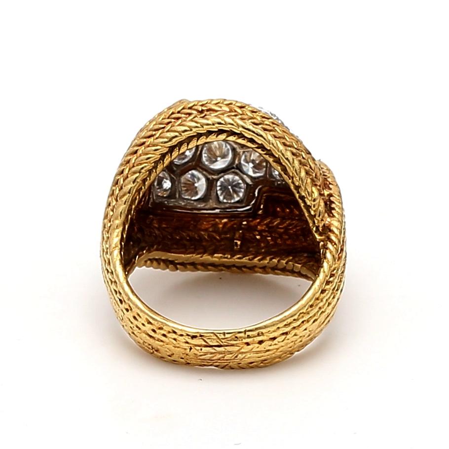 Van Cleef & Arpels 1,80 Carati Diamante Rotondo Brillante G VS2 Oro 18 Karati Cluste in vendita 1