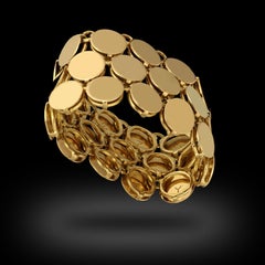 Van Cleef & Arpels 18ct Yellow Gold Circle-Link Ring