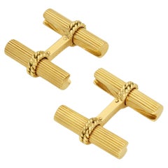 Van Cleef & Arpels 18ct Yellow Gold Vintage Baton Cufflinks Circa 1980