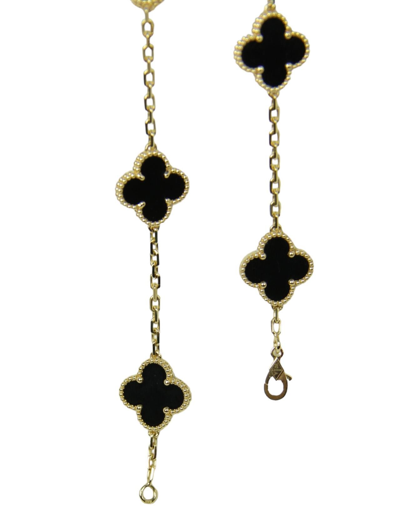 van cleef black necklace