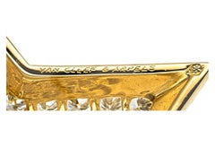 Van Cleef & Arpels 18k Gold & 3.86 Carat Diamond Star Pendant / Brooch with Box