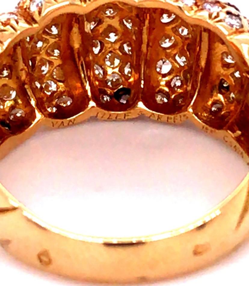 Van Cleef & Arpels Ring aus 18 Karat Gold mit Diamanten Damen im Angebot