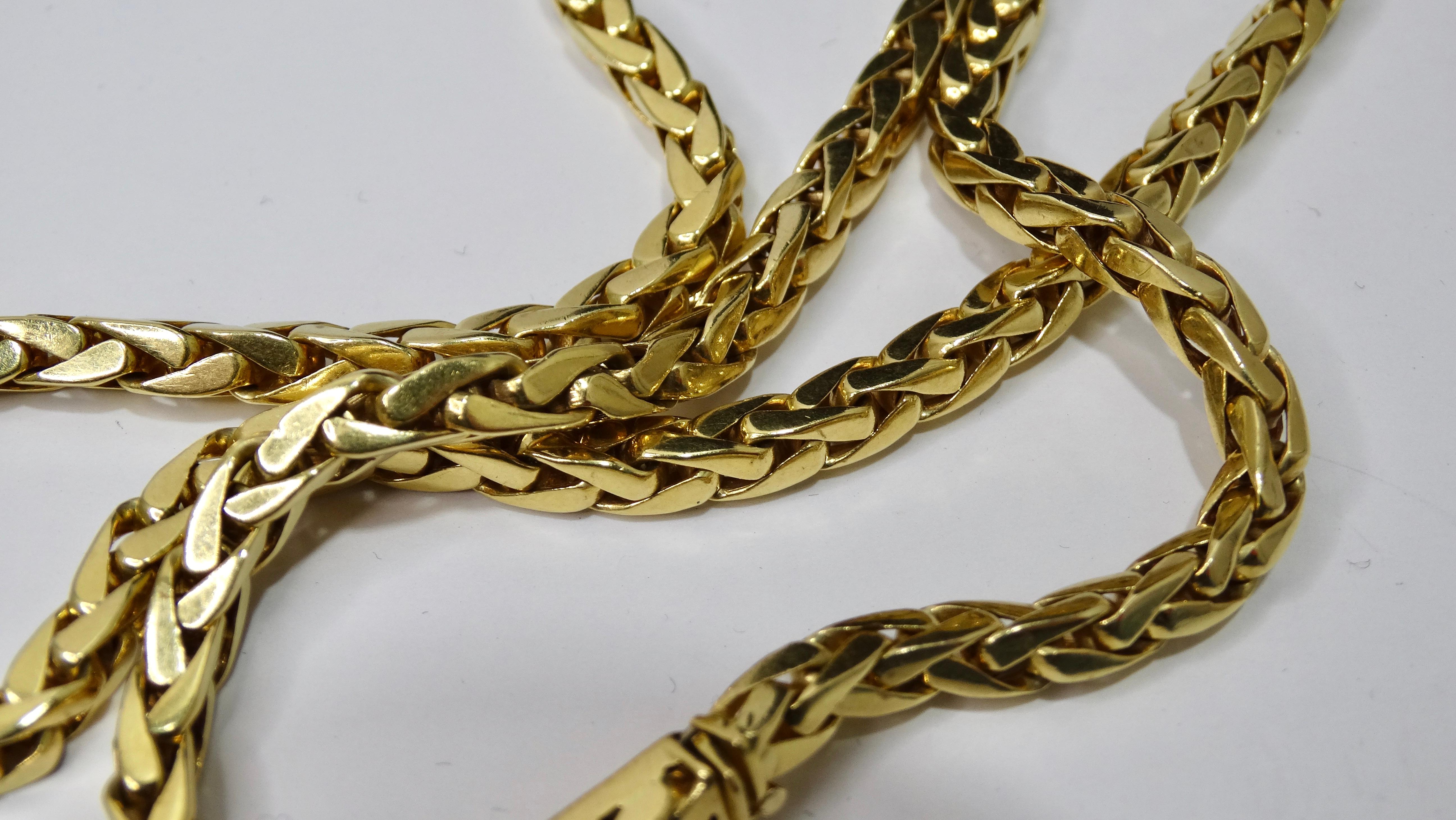 Van Cleef & Arpels 18k Gold Chain Necklace In Excellent Condition In Scottsdale, AZ