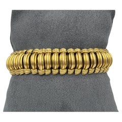Van Cleef & Arpels 18k Gold Cuff bracelet France Circa 1960 79.9g