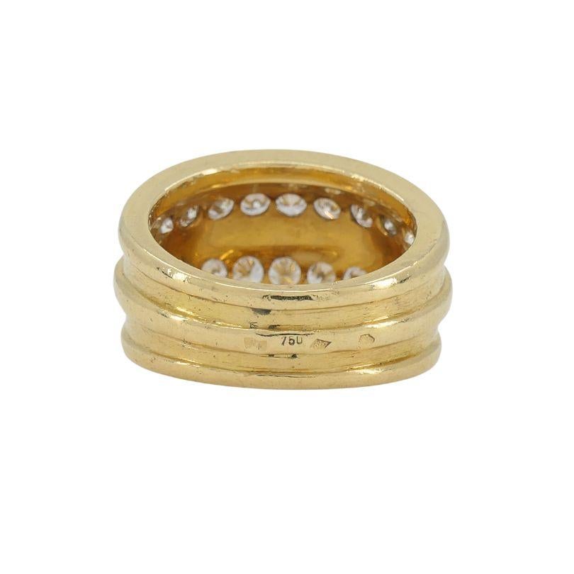 Van Cleef & Arpels Anello a fascia con diamanti in oro 18 ct. 6,25 in vendita 1