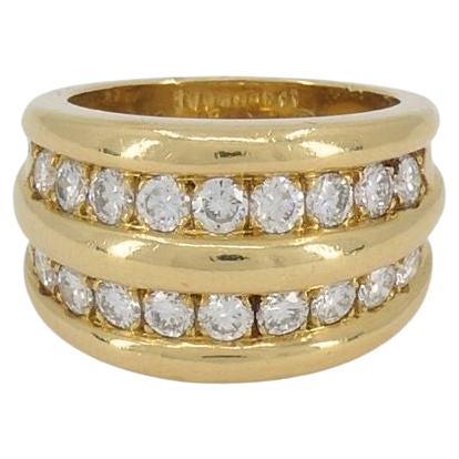Van Cleef & Arpels Anello a fascia con diamanti in oro 18 ct. 6,25