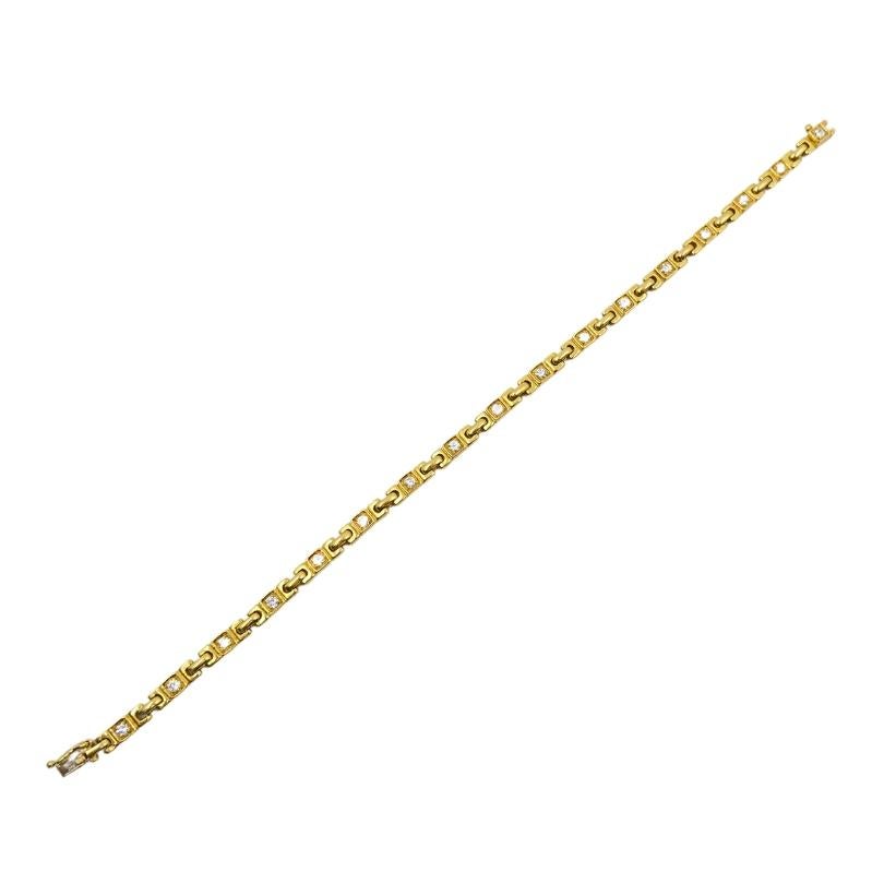 Taille ronde Van Cleef & Arpels Bracelet en or 18 carats et diamants en vente