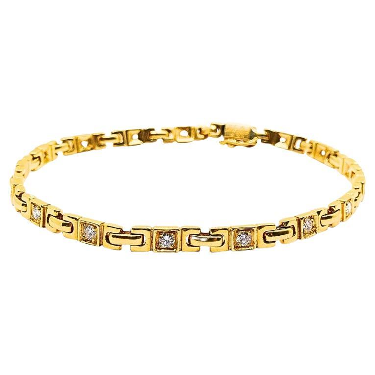 Van Cleef & Arpels Diamantarmband aus 18 Karat Gold mit Diamanten