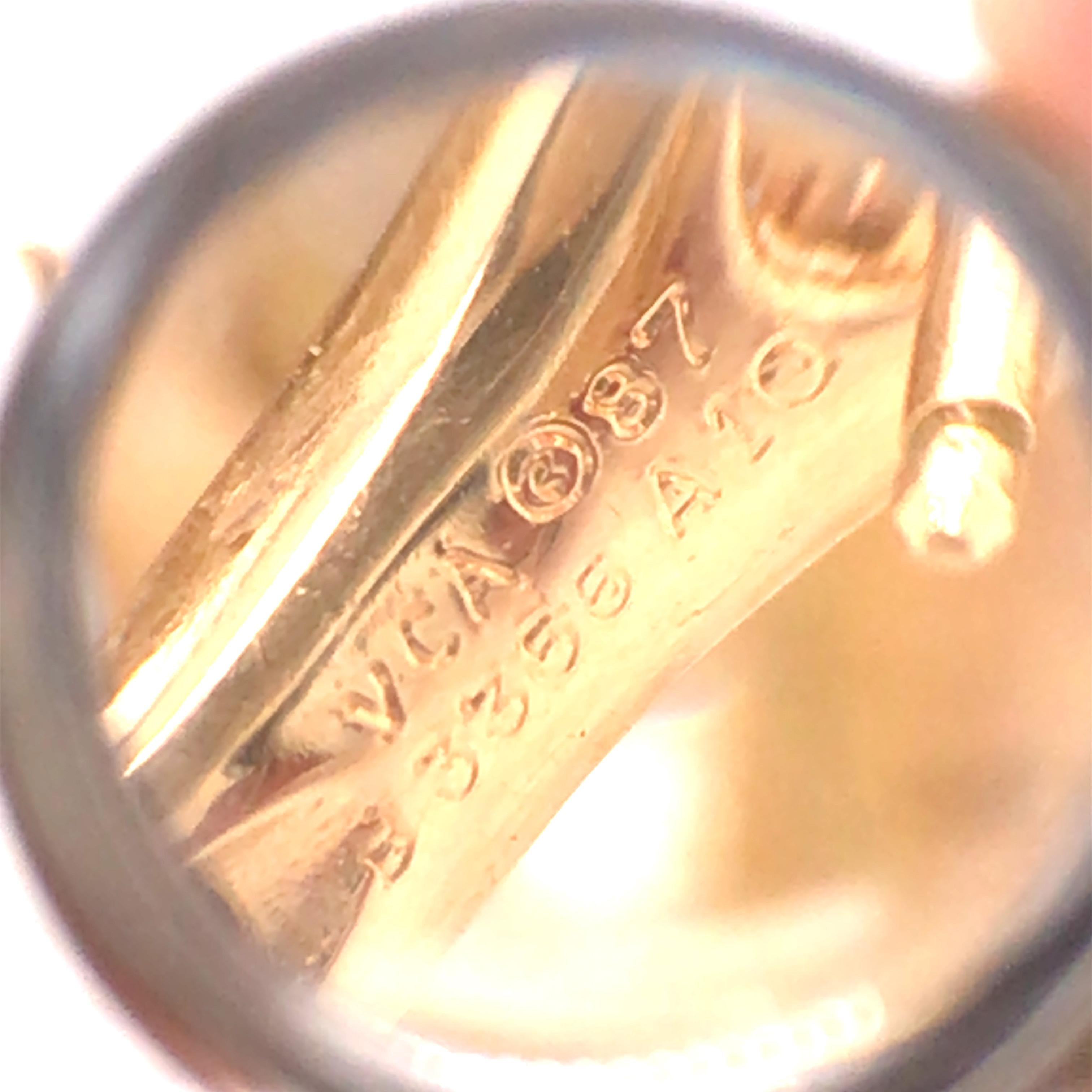 Van Cleef & Arpels, Orecchini con diamanti in oro 18 carati In condizioni buone in vendita a New York, NY