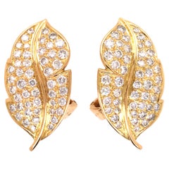 Van Cleef & Arpels, 18K Gold Diamond Earrings