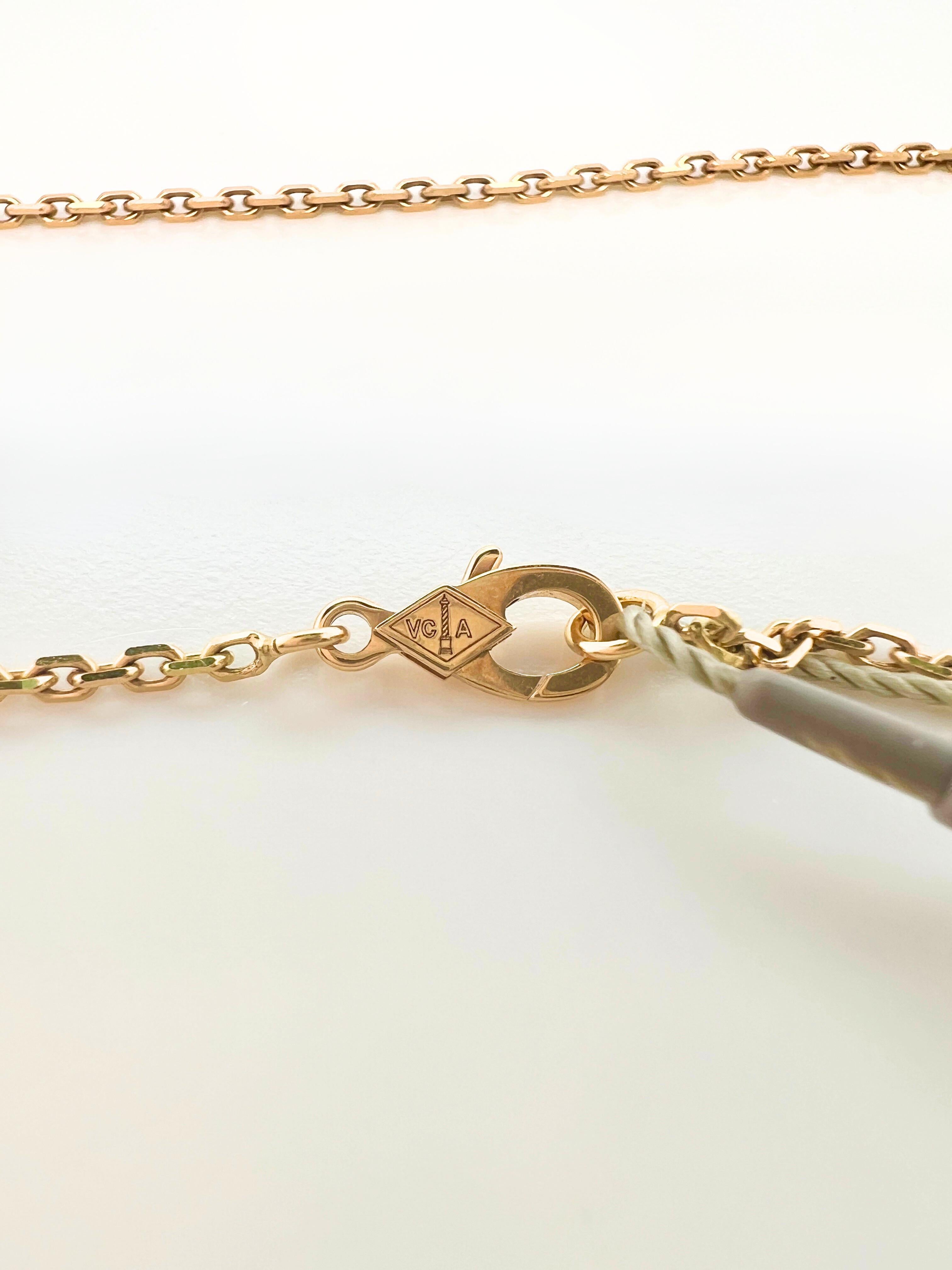 Van Cleef & Arpels Collier et broche à pendentif Frivole en or 18 carats et diamants en vente 1