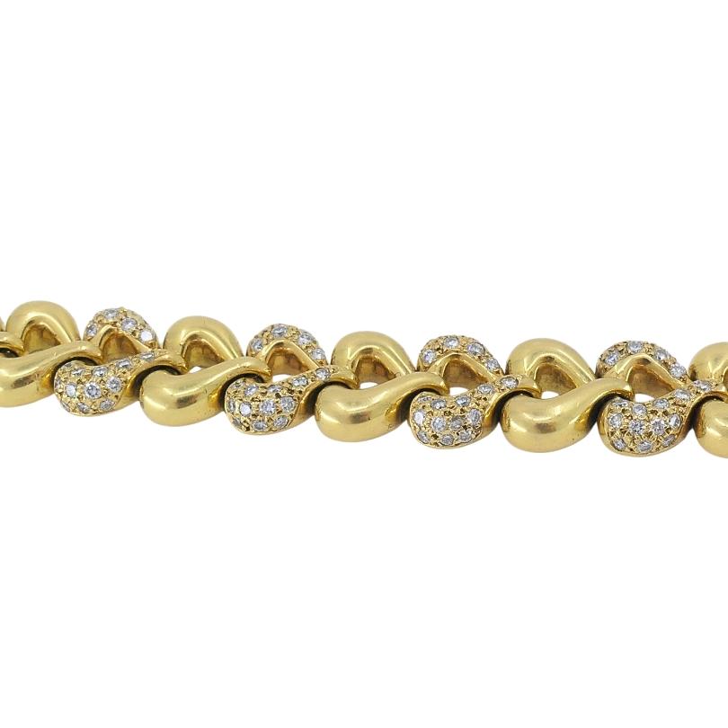 Van Cleef & Arpels, collier cœur en or 18 carats et diamants Excellent état - En vente à Beverly Hills, CA