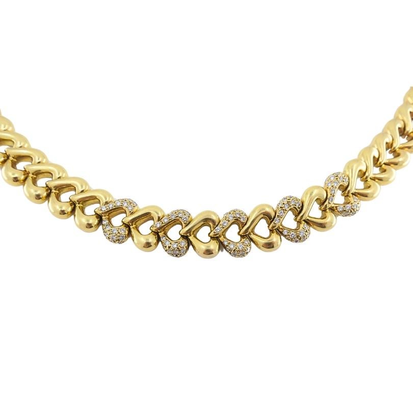 Van Cleef & Arpels, collier cœur en or 18 carats et diamants en vente 2