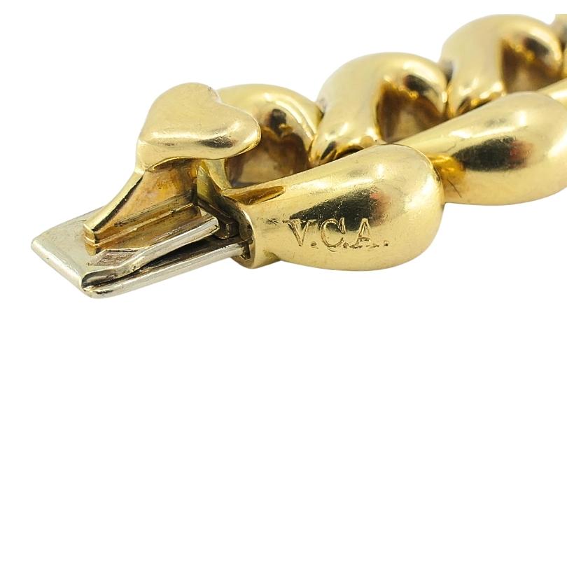 Van Cleef & Arpels, collier cœur en or 18 carats et diamants en vente 4