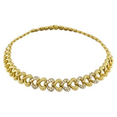 Van Cleef & Arpels 18k Gold Diamond Heart Necklace