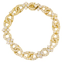 Bracciale A Link con diamanti in oro 18k di Van Cleef & Arpels