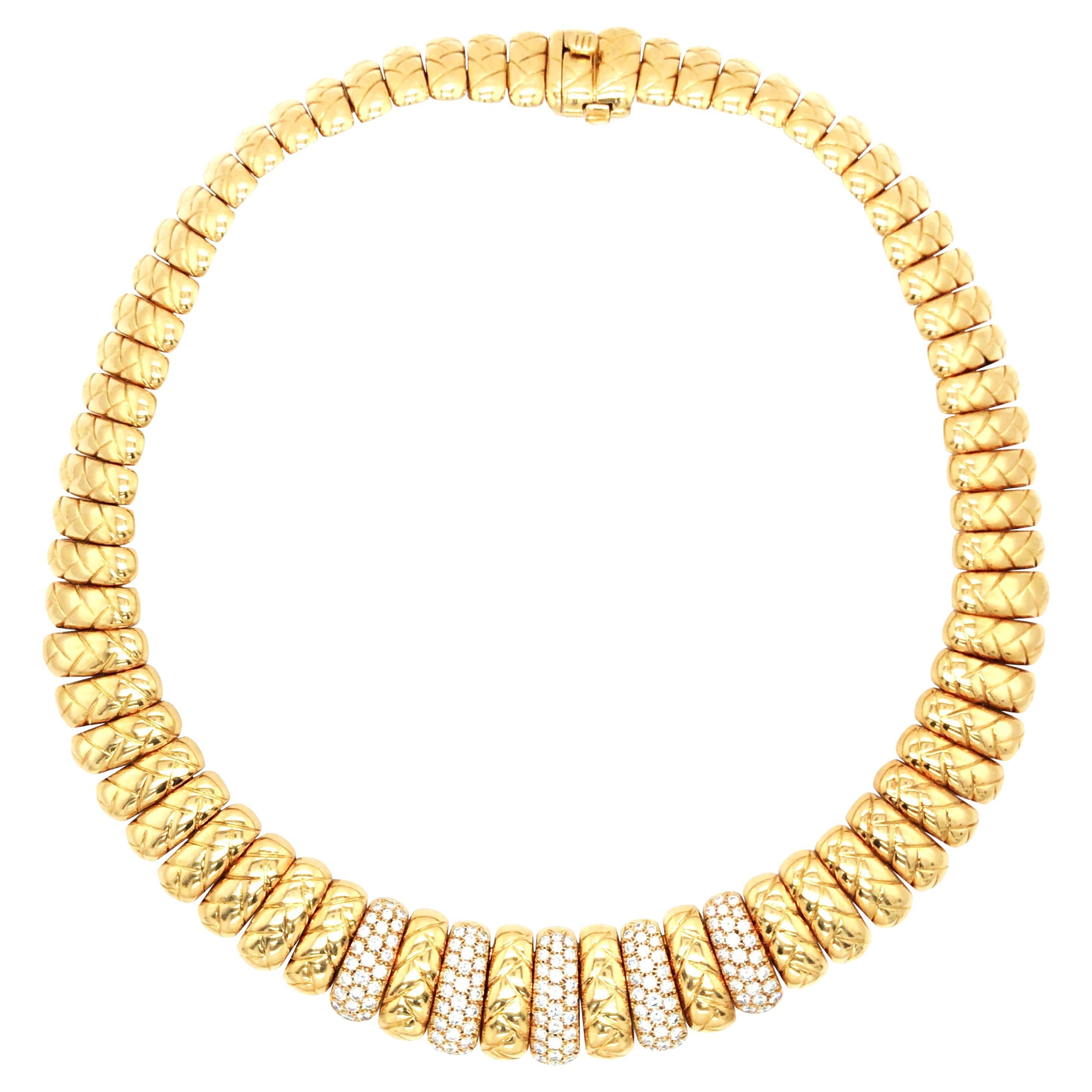 Van Cleef & Arpels, 18K Gold Diamond Necklace