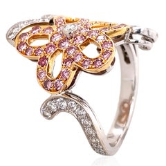 Van Cleef & Arpels, Anillo de oro de 18 quilates con diamantes Pink Diamond