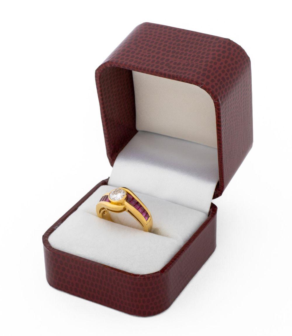 Van Cleef & Arpels Bague en or 18 carats diamant rubis en vente 6