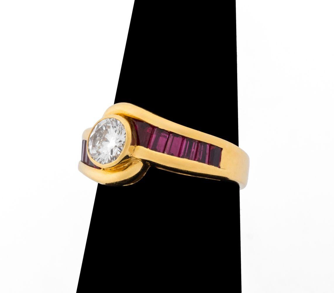 Van Cleef & Arpels Bague en or 18 carats diamant rubis en vente 4