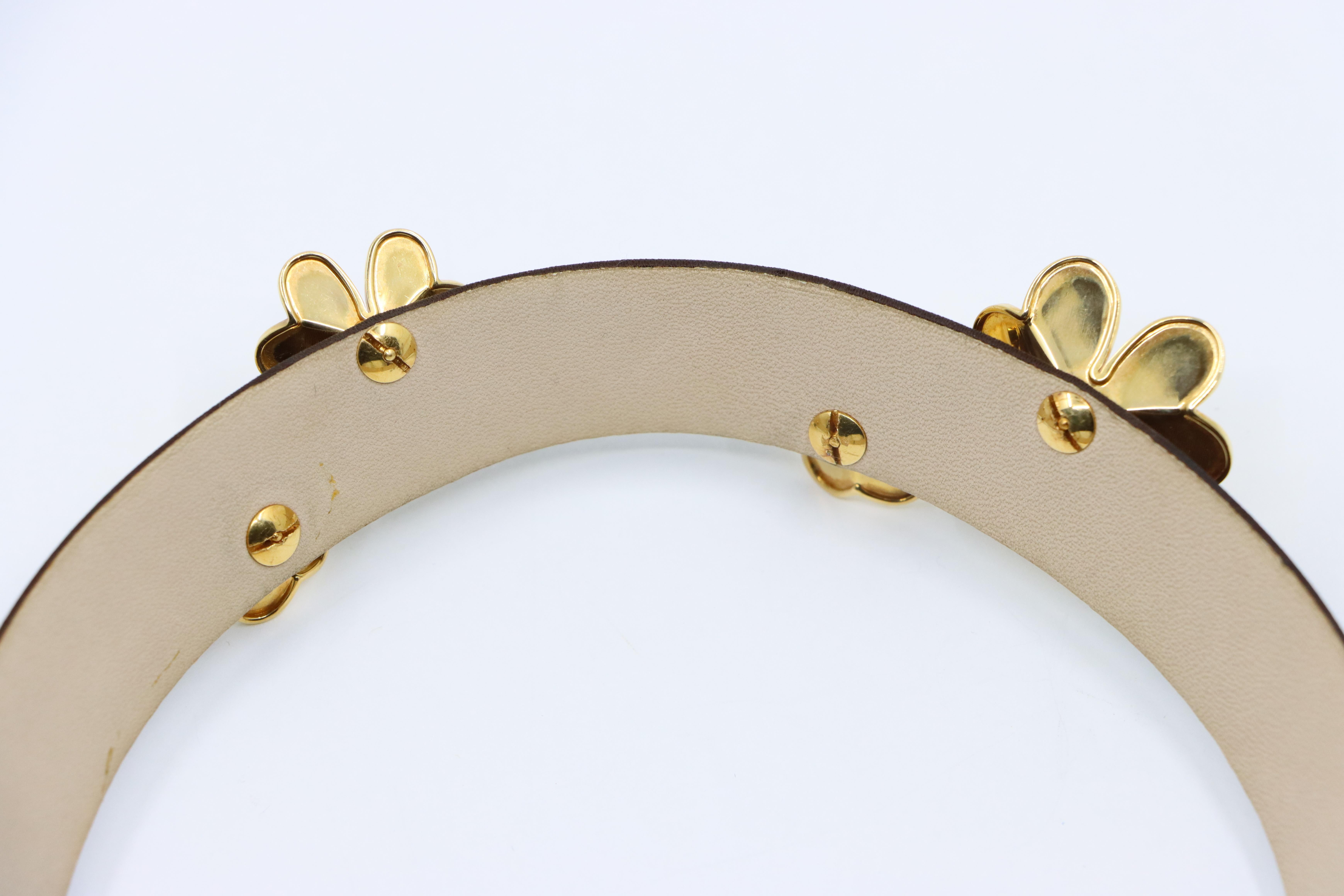 Van Cleef & Arpels 18K Gold Diamonds Frivole Silk Choker 9
