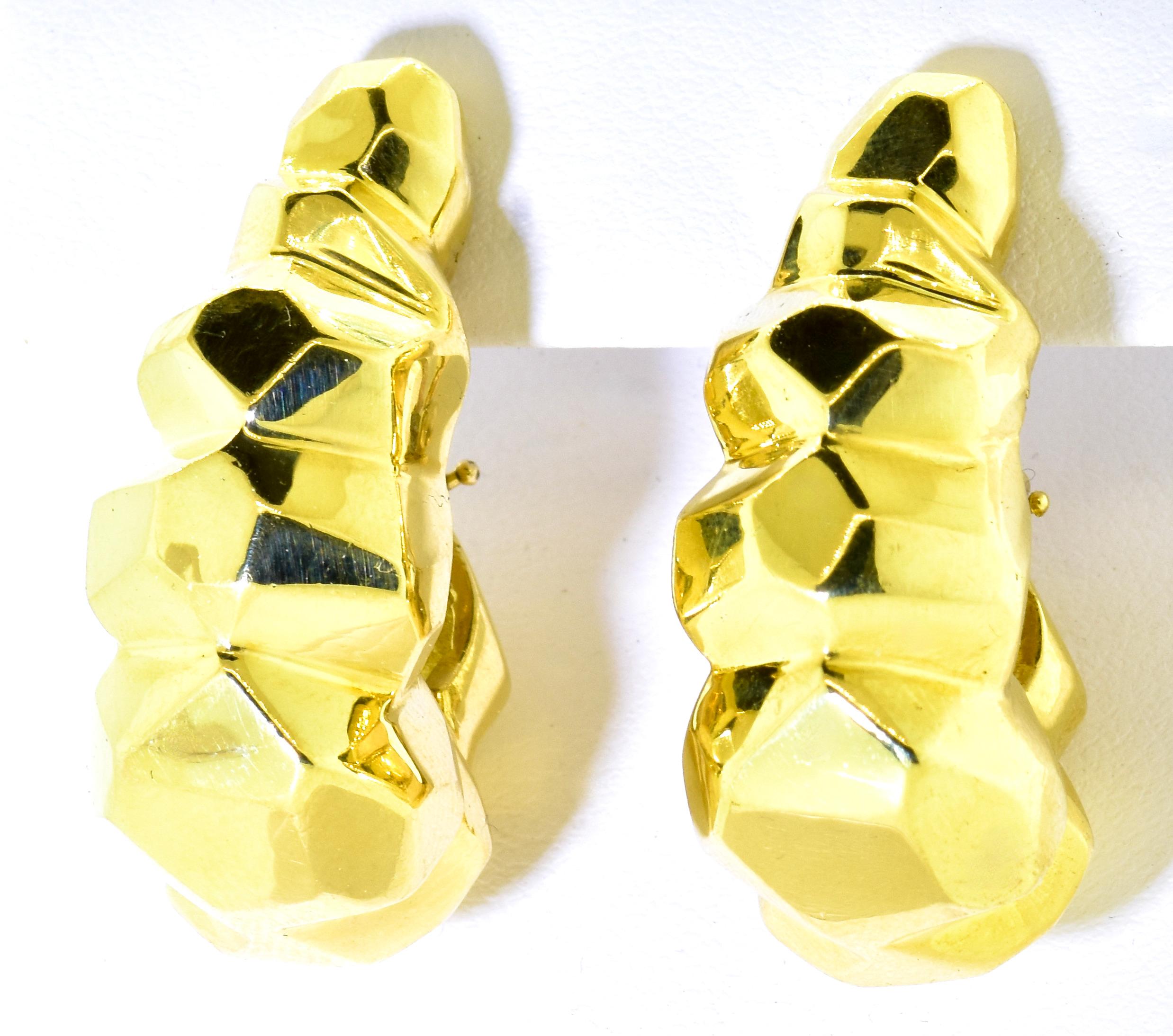Van Cleef & Arpels 18K Gold Earrings, c. 1970 3
