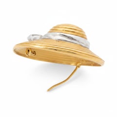 Van Cleef & Arpels 18K Gold ‘Hat’ Diamond Brooch