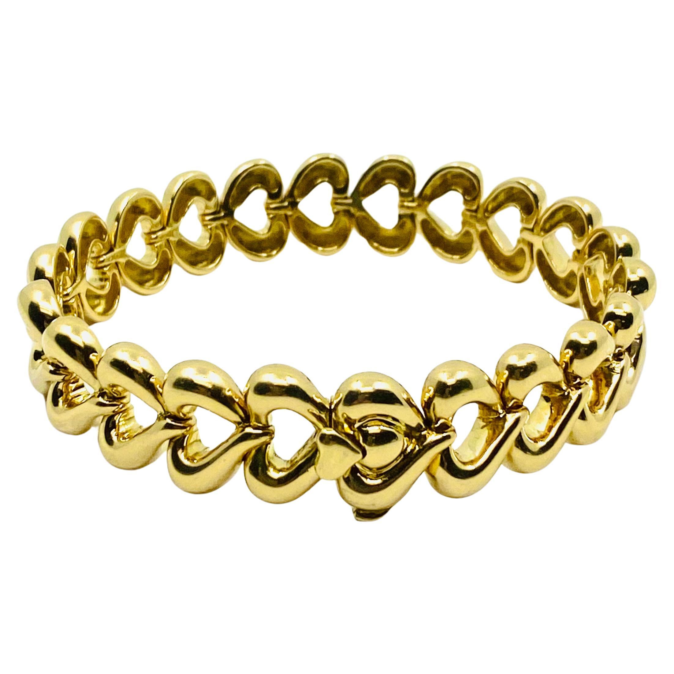 Van Cleef & Arpels 18k Gold Heart-Shaped Bracelet