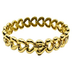 Used Van Cleef & Arpels 18k Gold Heart-Shaped Bracelet