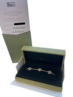 Van Cleef & Arpels Bracelet Alhambra vintage en or 18 carats avec 5 motifs