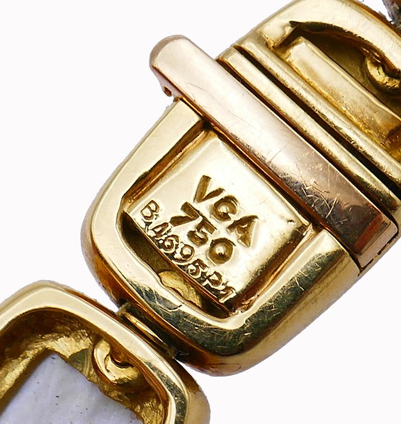 Van Cleef & Arpels 18 Karat Gold Halskette und Armband-Set Vintage im Zustand „Gut“ im Angebot in Beverly Hills, CA