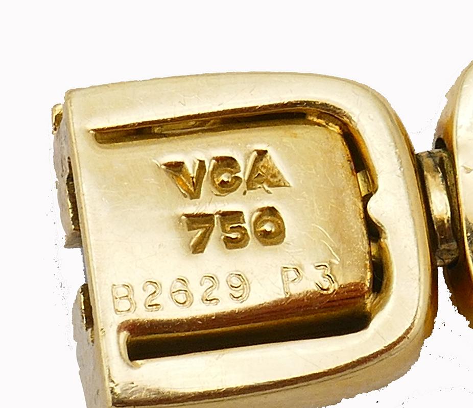 Van Cleef & Arpels 18 Karat Gold Halskette und Armband-Set Vintage Damen im Angebot