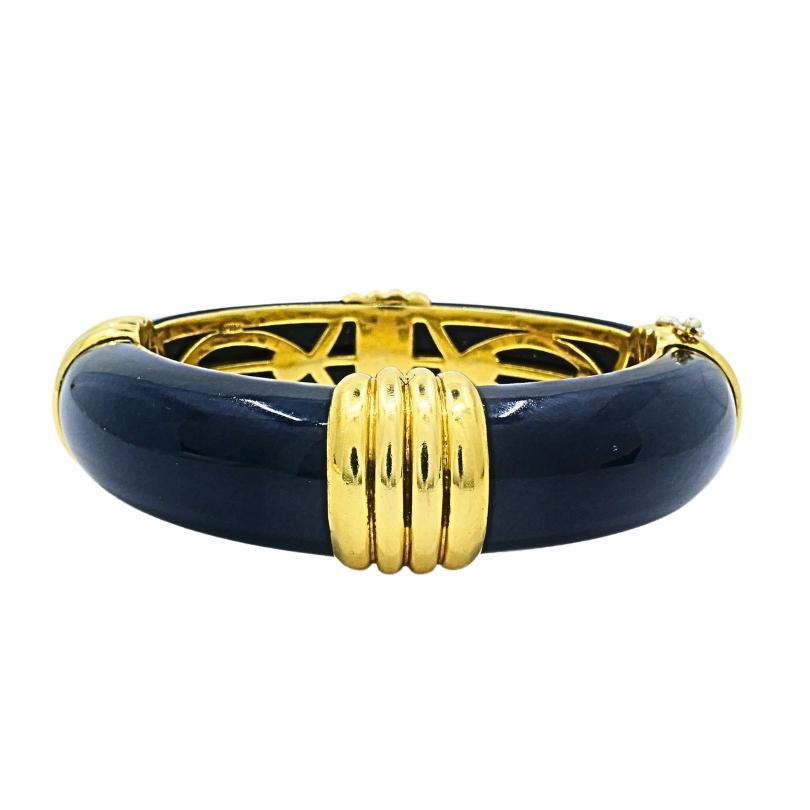 Donna Van Cleef & Arpels Bracciale in oro 18 carati con onice in vendita