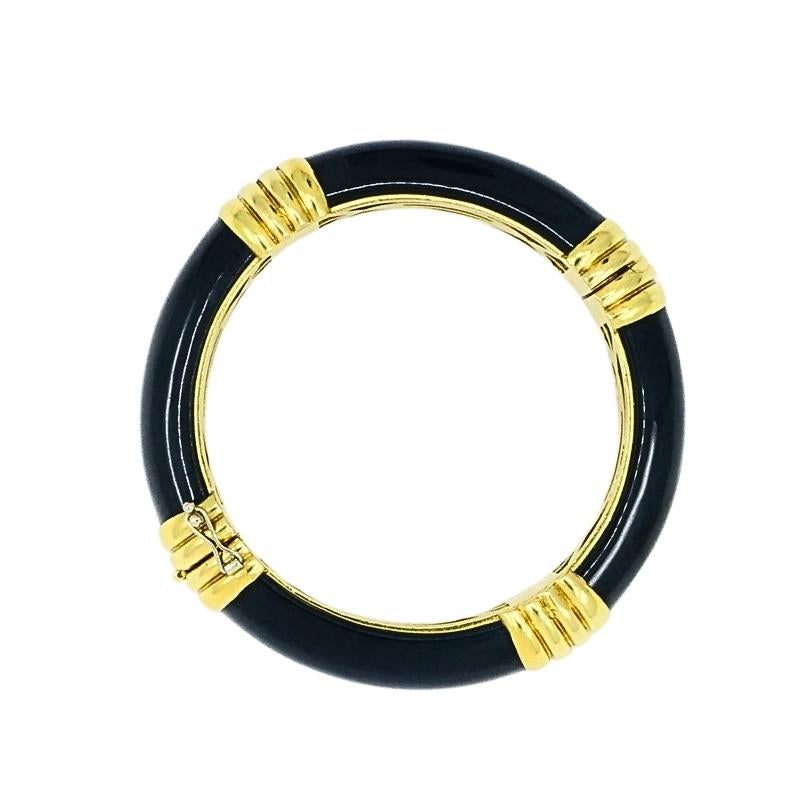 Van Cleef & Arpels Bracciale in oro 18 carati con onice in vendita 2